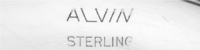 Alvin Flatware Hallmark Stamp